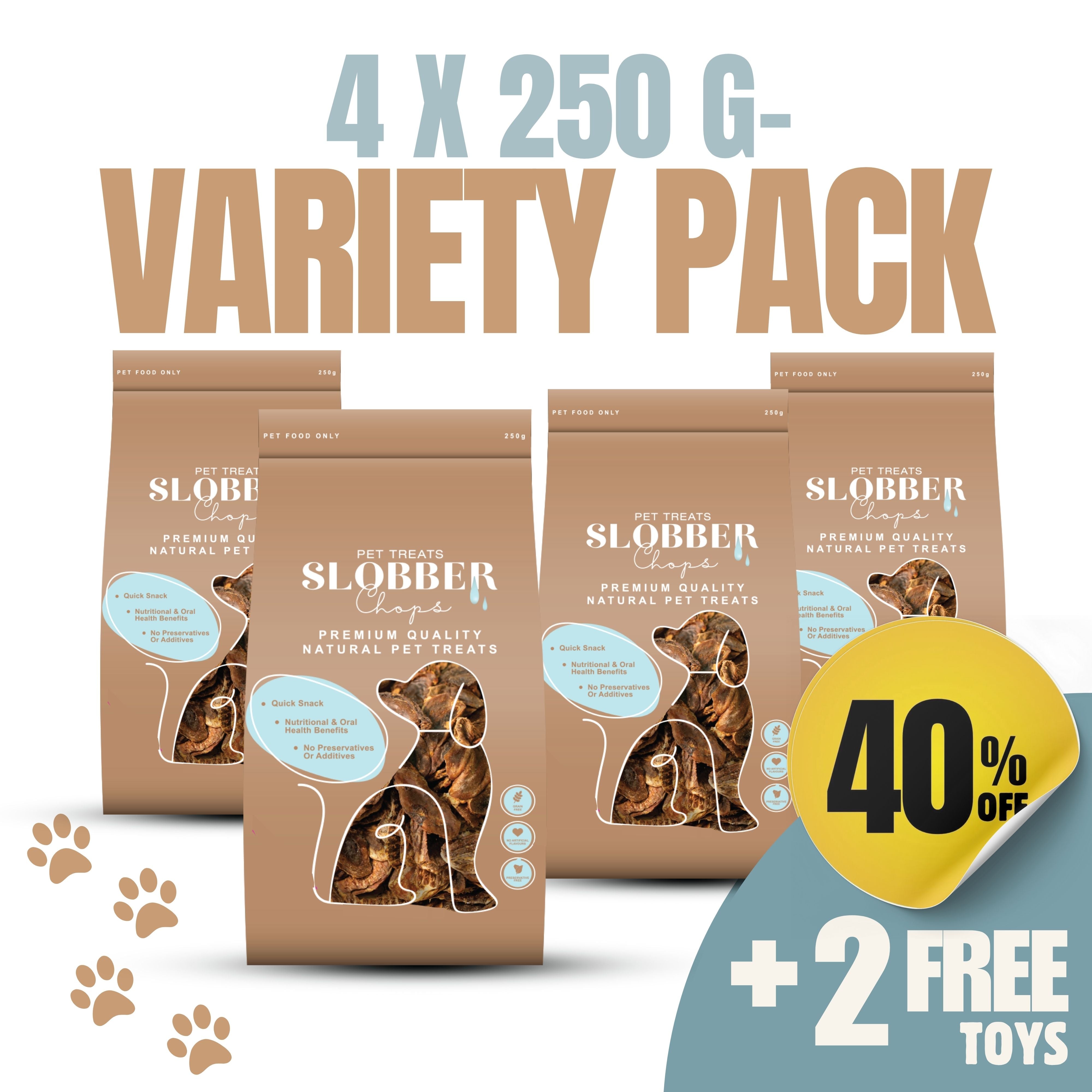 4x250g- Best Sellers Kangaroo Dog Treat Pack